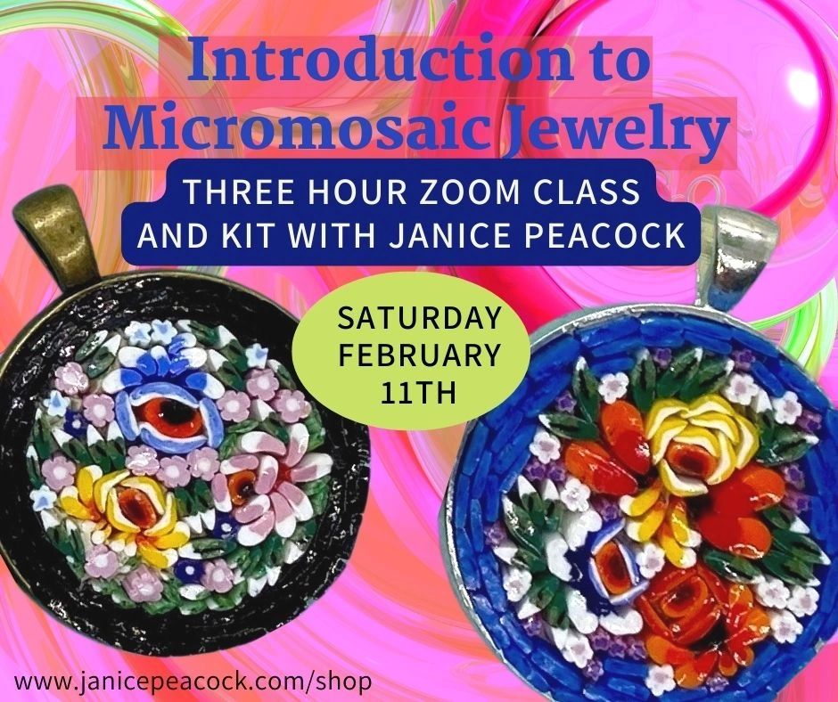 Feb 11 Introduction to Micromosaic Jewelry Class and Kit